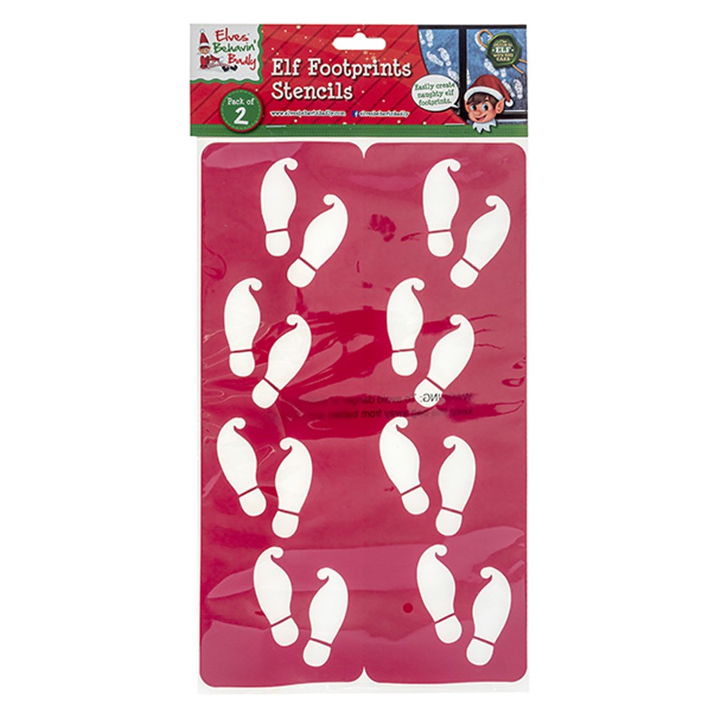 62425 Xmas Elves BB Two Pack Elf Footprint Stencil Dats