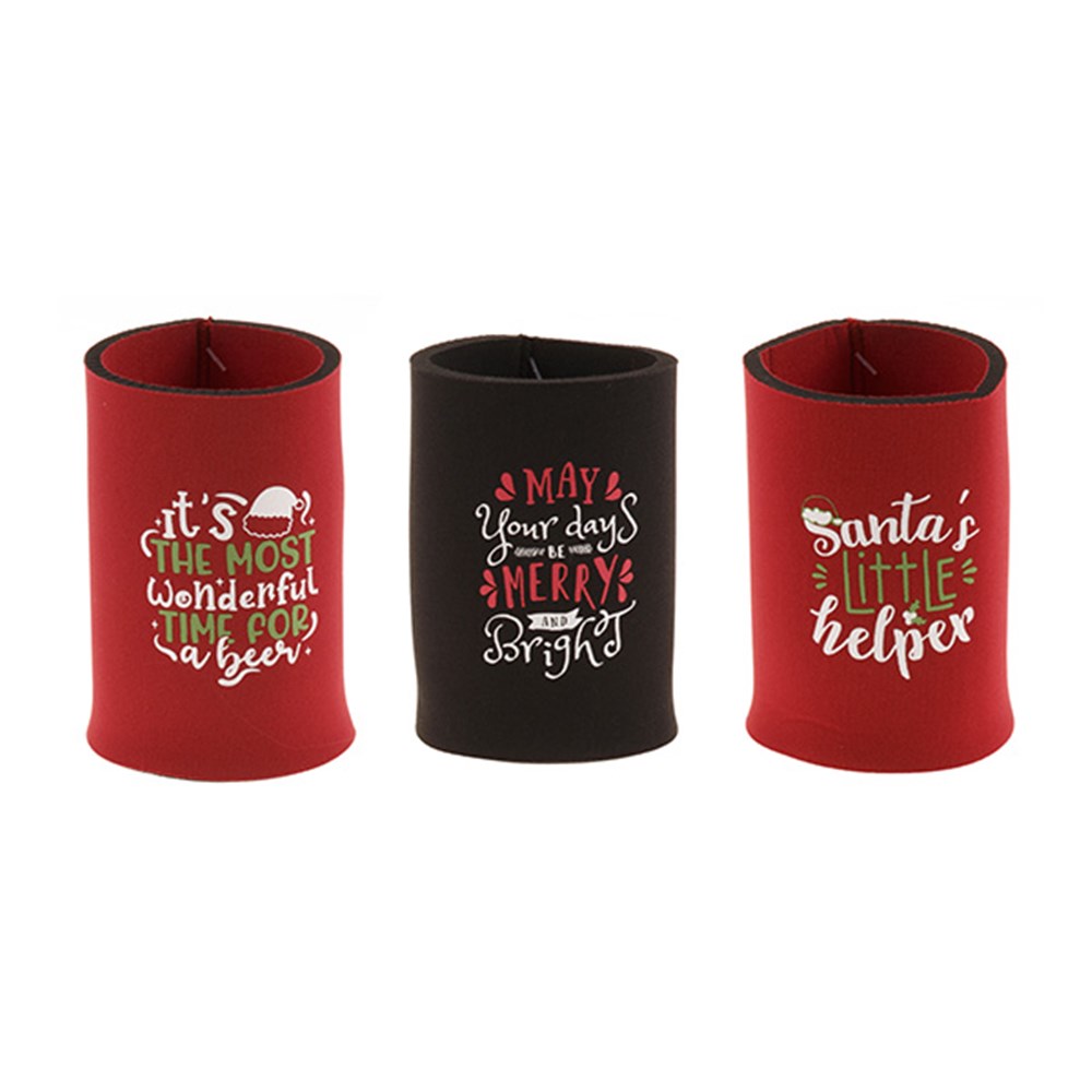 Christmas Stubby Holder Personalised, Custom Photo on Premium Beer