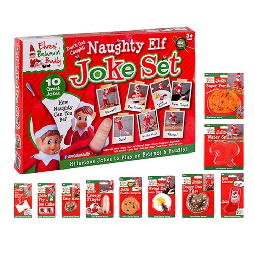 60523 - Xmas Elves BB Naughty Jokes Pranks Set 10pc - Dats