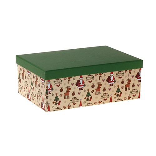 68496 - Gift Box Xmas Set 18 Rectangular Cute - Dats