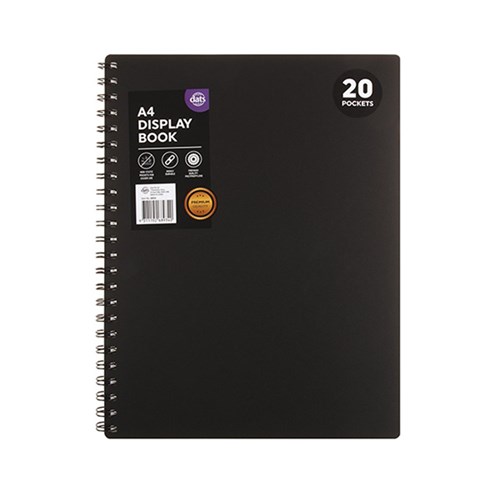 68934 - Display Book A4 PP Cover 20 Pockets Premium - Dats