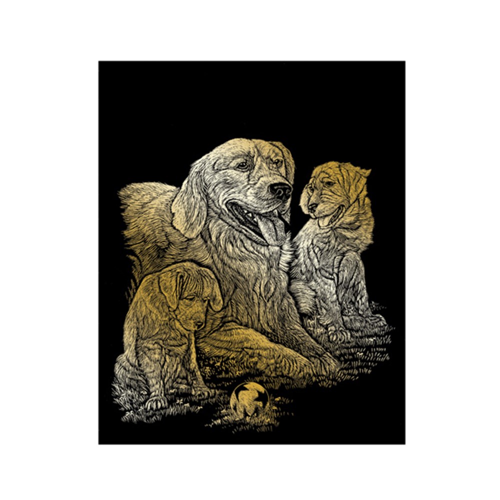 65690 Gold Engraving Golden Retriever Dats